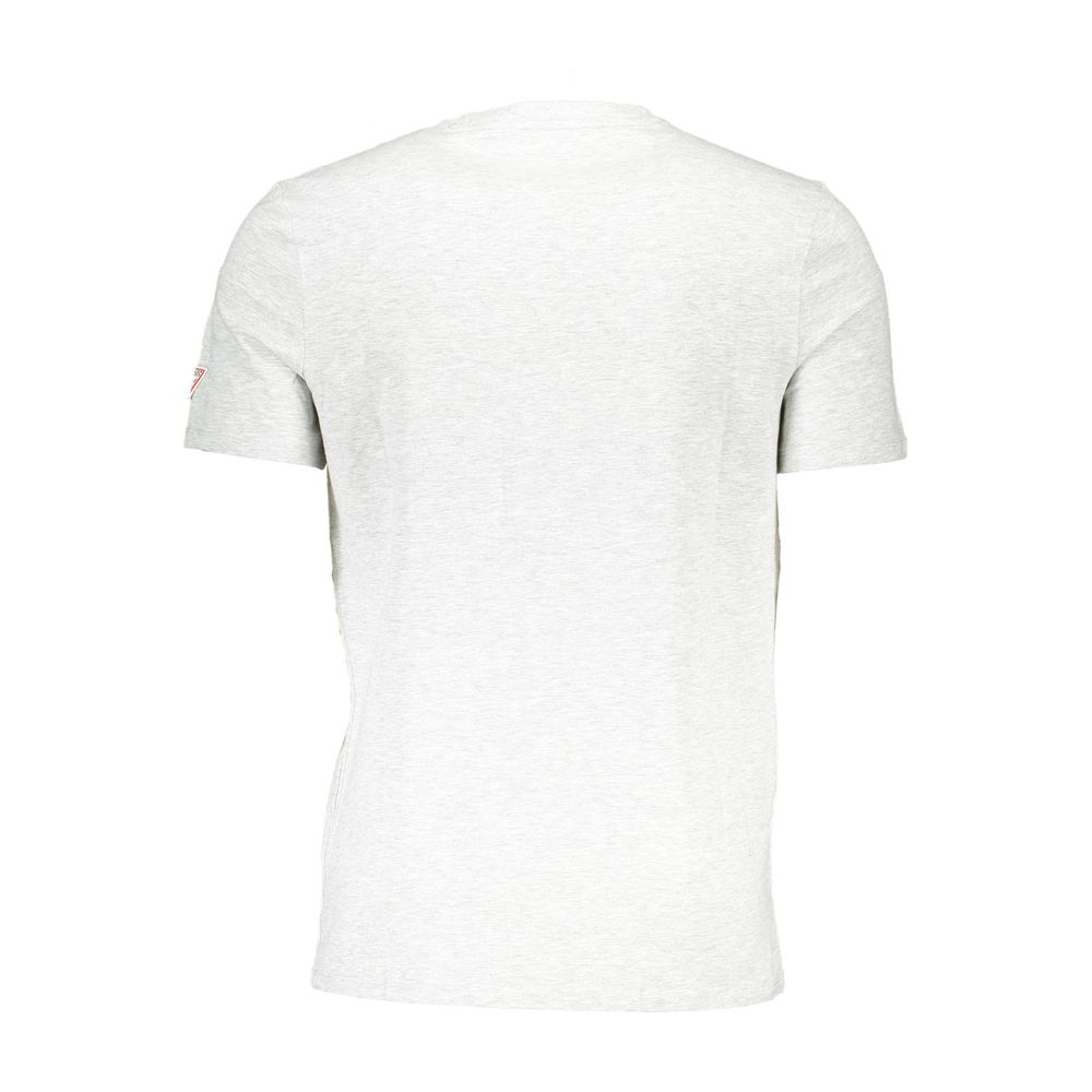 T-shirt para homem Guess Jeans cinza de algodão