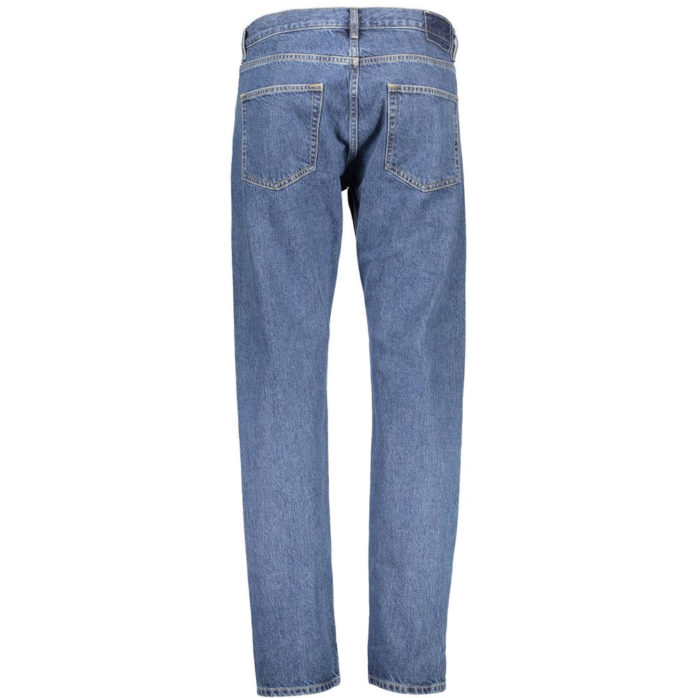 Calça de ganga para homem Gant azul algodão