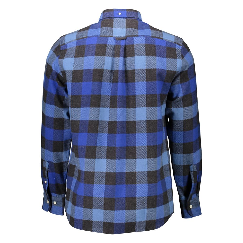Camisa de homem Gant azul de algodão