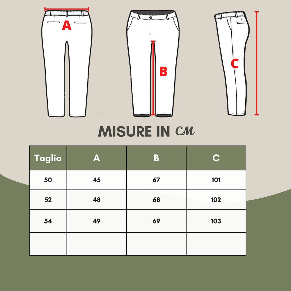 Calça de linho azul Emporio Armani