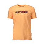 T-shirt para homem Guess Jeans laranja de algodão