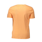 T-shirt para homem Guess Jeans laranja de algodão