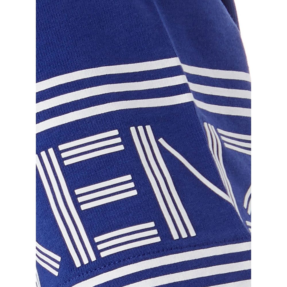 Kenzo Chic Blaues Baumwoll-T-Shirt für stilvollen Komfort