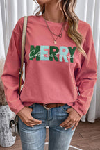 Strawberry Pink MERRY Christmas Sweatshirt
