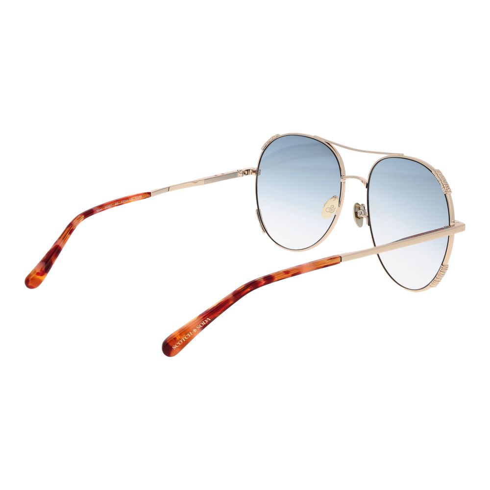 Scotch & Soda Gold Women Sunglass