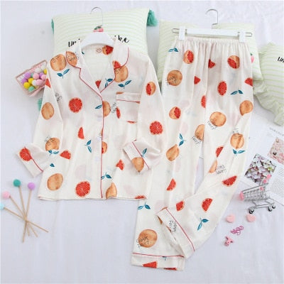 Luxury Long Sleeve Pyjamas Set