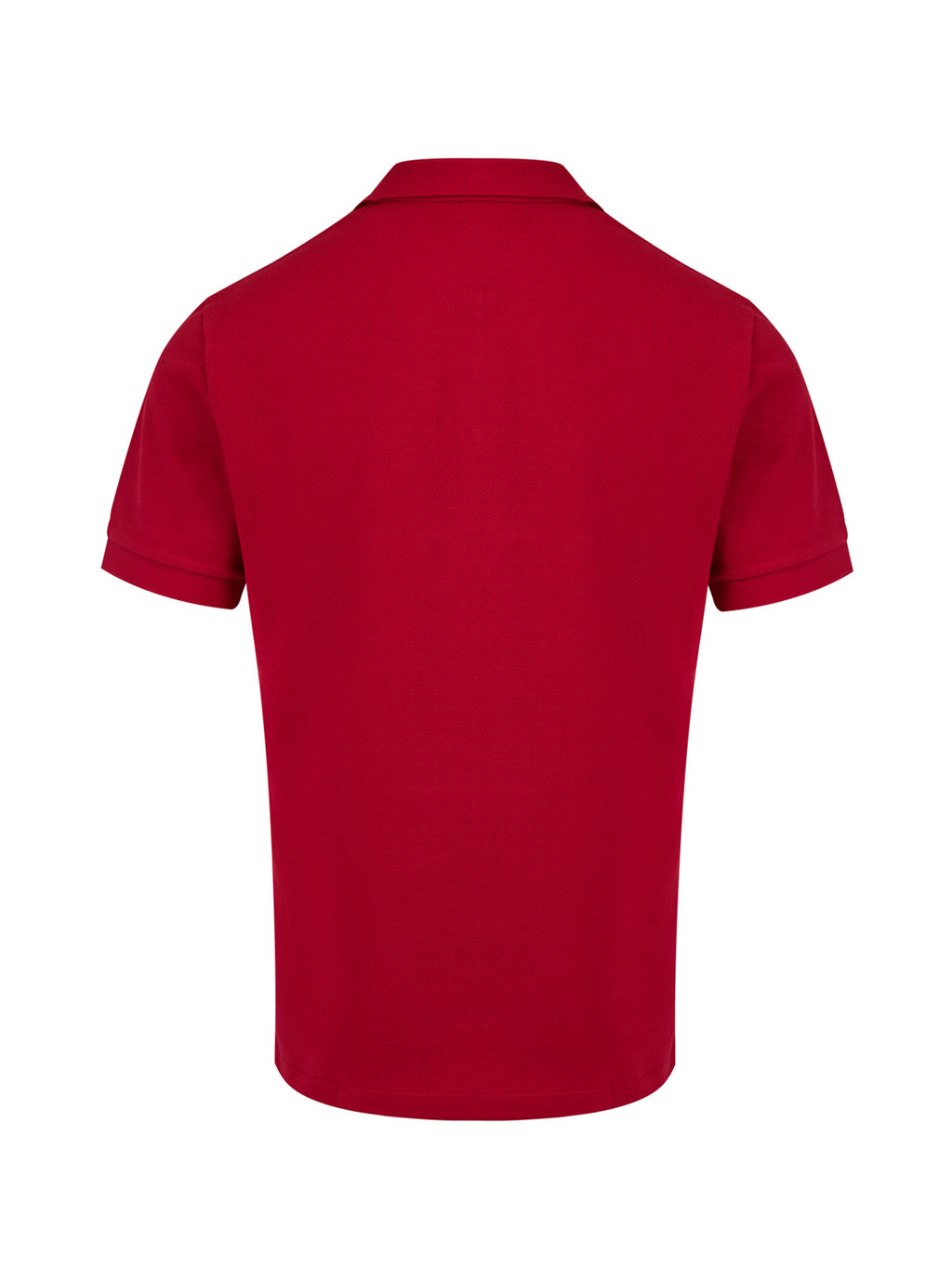 Polo Burberry vermelho em algodão com gola