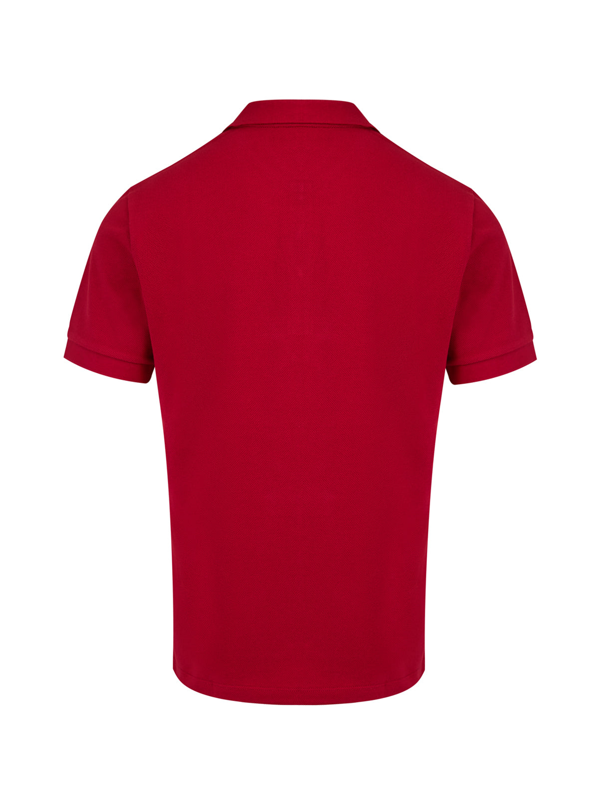 Polo Burberry vermelho em algodão com gola