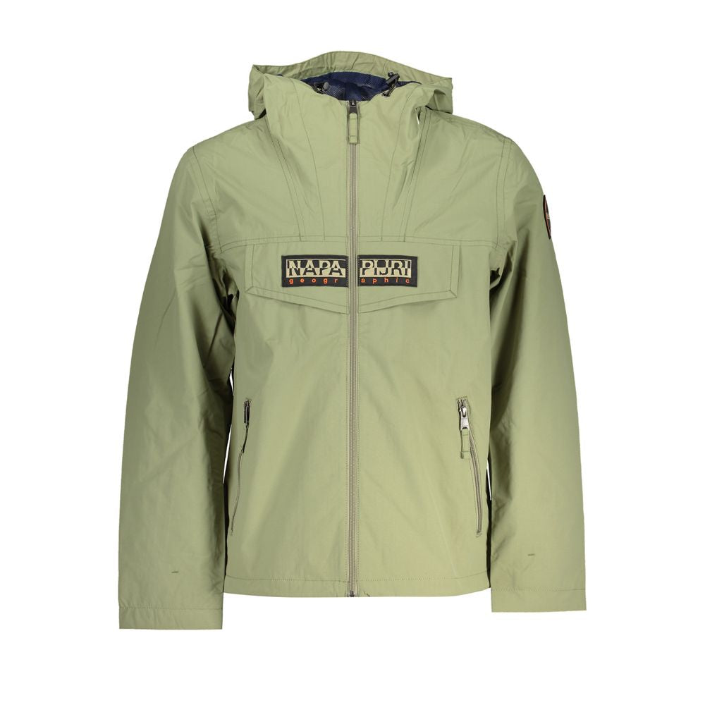 Napapijri Green Polyester Men Jacket