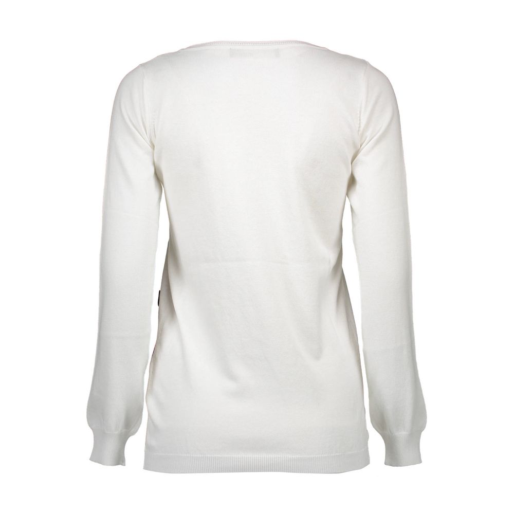 Love Moschino White Other Fibres Damenpullover