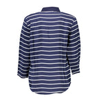 Gant Damen-Poloshirt aus blauer Viskose