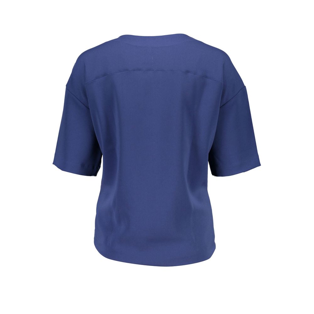 Gant blaues Baumwoll-T-Shirt für Damen