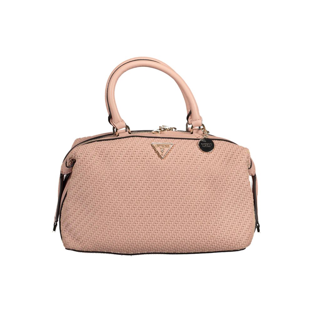 Bolsa de senhora Guess Jeans rosa em polietileno