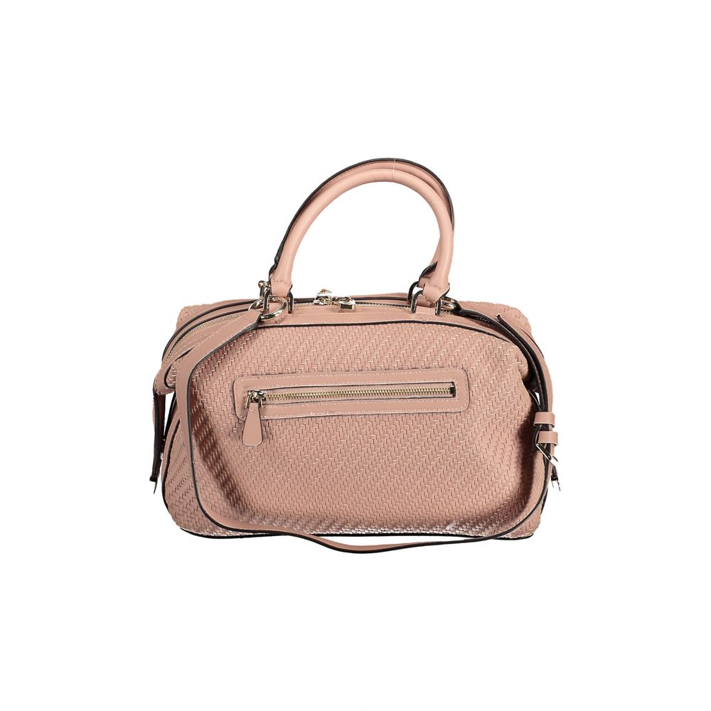 Bolsa de senhora Guess Jeans rosa em polietileno