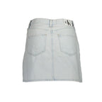 Calvin Klein Light Blue Cotton Women Skirt
