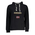 Napapijri Black Cotton Men's Hooded Sweater