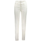 Calvin Klein White Cotton Women Jeans