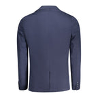 Guess Jeans Blue Cotton Men Jacket