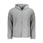 Calvin Klein Gray Recycled Polyester Men Hoodie