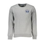 La Martina Gray Cotton Men Sweatshirt