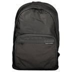 Tommy Hilfiger Black Polyester Men Backpack