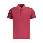 Napapijri Red Cotton Men Polo Shirt