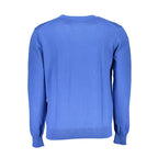 La Martina Herrenpullover aus blauer Baumwolle