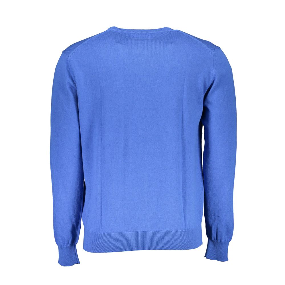 La Martina Herrenpullover aus blauer Baumwolle