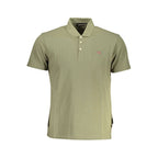 Napapijri Green Cotton Men Polo Shirt