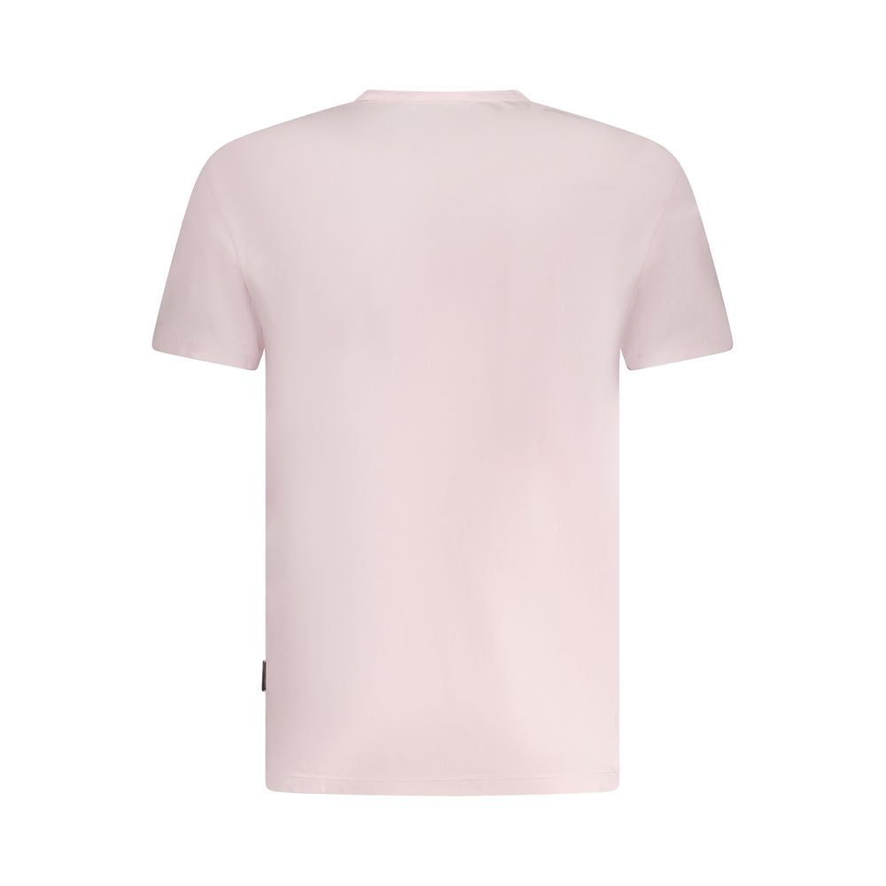 Napapijri Pink Cotton Men T-Shirt