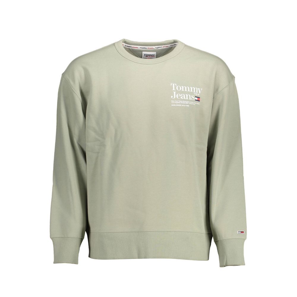 Tommy Hilfiger – Grüner Baumwollpullover für Herren