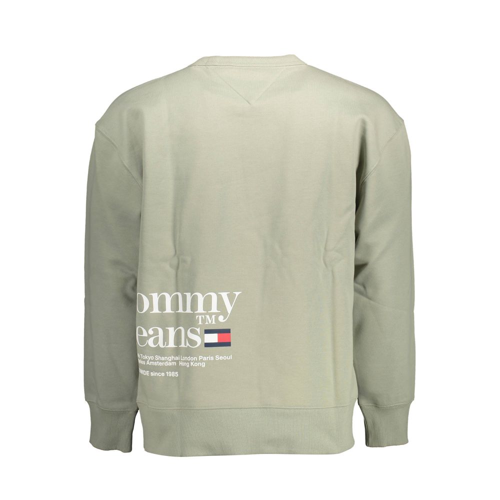 Tommy Hilfiger – Grüner Baumwollpullover für Herren