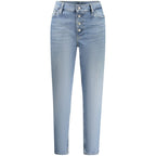 Calvin Klein Blue Cotton Women Jean
