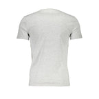 T-shirt para homem Guess Jeans cinza de algodão