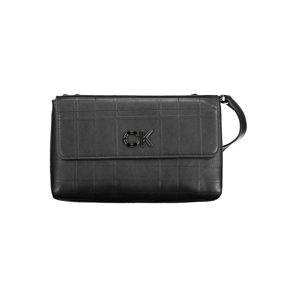 Bolsa de senhora Calvin Klein em poliéster preto