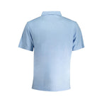 La Martina Light Blue Cotton Men Polo Shirt