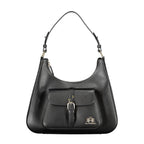La Martina Black Leather Women Handbag