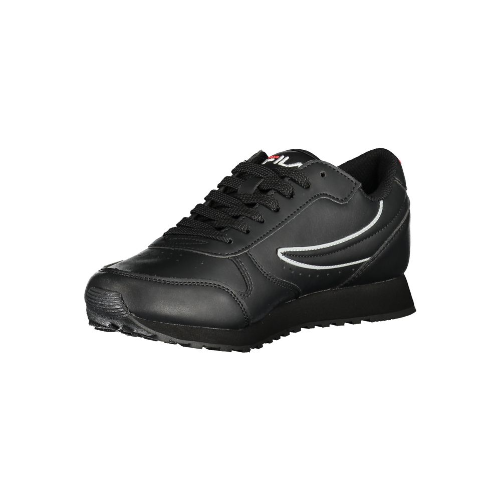 Ténis desportivos Fila Sleek preto com cadarço