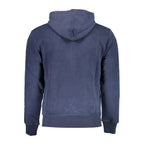 La Martina Blue Cotton Men's Hooded Sweater