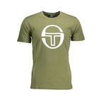 Sergio Tacchini Green Cotton Men T-Shirt