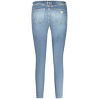 Guess Jeans Blue Recycled Cotton Women Jeans