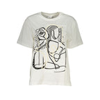 Desigual White Cotton Women T-Shirt