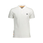 Timberland White Cotton Men Polo Shirt