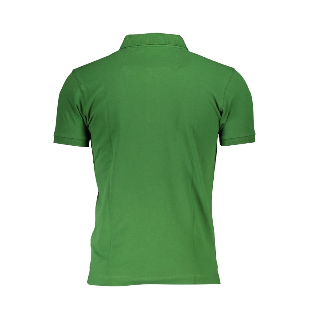 Polo La Martina elegante verde-limão com detalhes contrastantes
