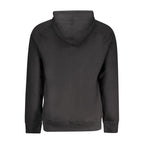Timberland Black Cotton Men Sweater with Central Pockets and Zip
