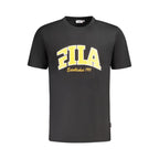 Fila Black Cotton Men T-Shirt