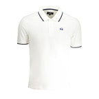 La Martina White Cotton Men Polo Shirt