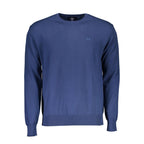 La Martina Herrenpullover aus blauer Baumwolle