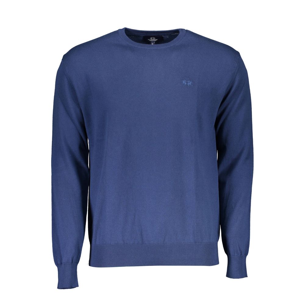 La Martina Herrenpullover aus blauer Baumwolle