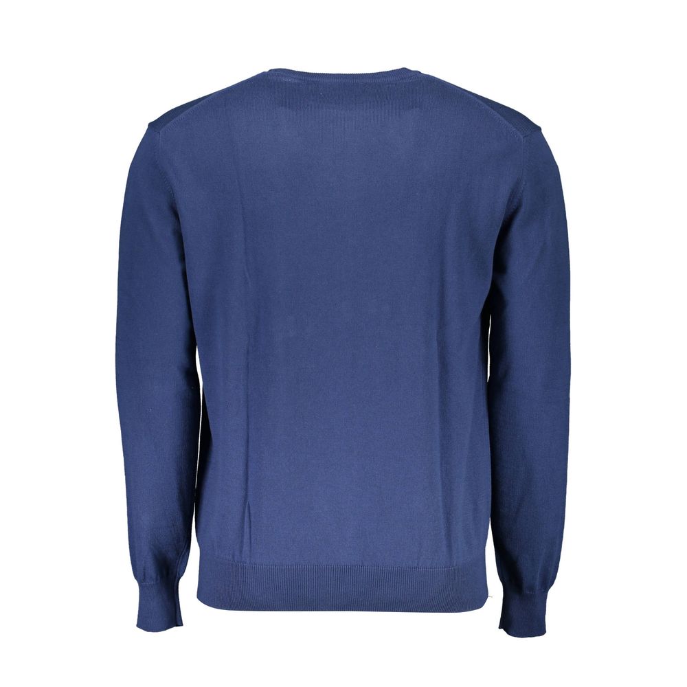 La Martina Herrenpullover aus blauer Baumwolle
